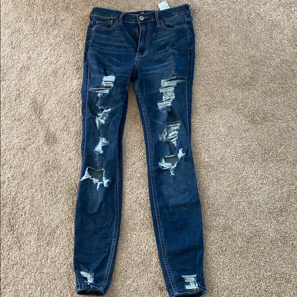 Ultra high rise super skinny jeans. Hollister